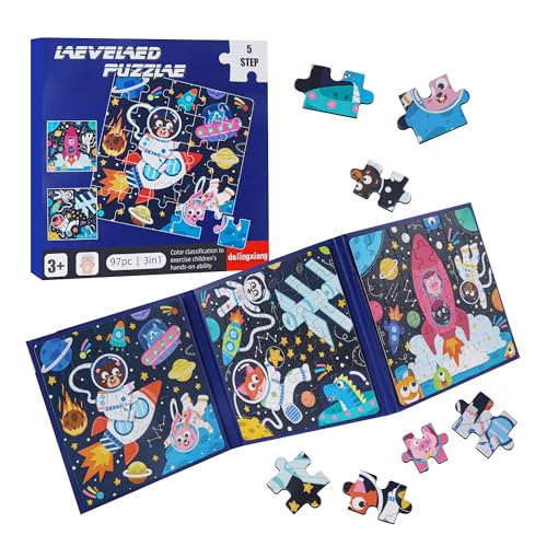 Magnet Puzzle, Kinderpuzzle, Weltraum Puzzle für Kinder, 97 Teile Magnetische Puzzle Für Reisen Kinder, 3-in-1 Magnetpuzzle, Lernspielzeug, Fördert Motorik + Konzentration, Reisespiele Kinder ab 3 Magnet Puzzle, Kinderpuzzle, Weltraum Puzzle für Kinder, 97 Teile Magnetische Puzzle Für Reisen Kinder, 3-in-1 Magnetpuzzle, Lernspielzeug, Fördert Motorik + Konzentration, Reisespiele Kinder ab 3 von Friedwohl