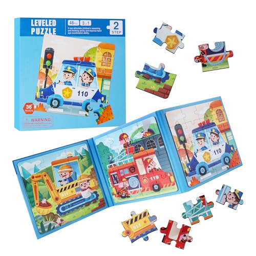 Magnet Puzzle, Kinderpuzzle, Kraftfahrzeuge Puzzle für Kinder, 48 Teile Magnetische Puzzle Für Reisen Kinder, 3-in-1 Magnetpuzzle, Lernspielzeug, Fördert Motorik+Konzentration, Reisespiele Kinder ab 3 Magnet Puzzle, Kinderpuzzle, Kraftfahrzeuge Puzzle für Kinder, 48 Teile Magnetische Puzzle Für Reisen Kinder, 3-in-1 Magnetpuzzle, Lernspielzeug, Fördert Motorik+Konzentration, Reisespiele Kinder ab 3 von Friedwohl