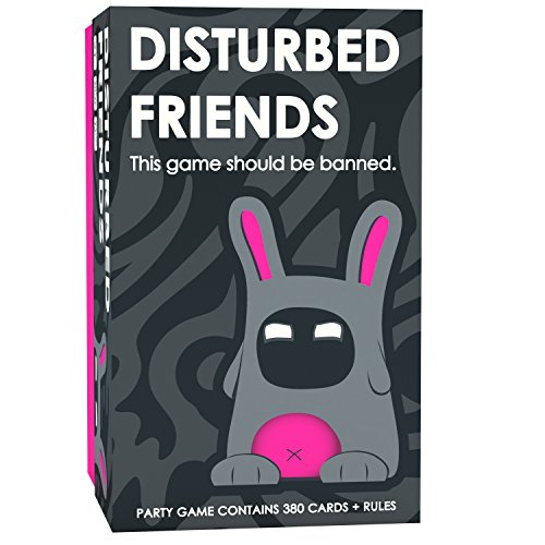 Disturbed Friends FRDF79459 Partyspiel Freunden verboten Werden | Ideal für bis zu 4 lustiges Erwachsenen-Spiel, schwarz/pink von Disturbed Friends