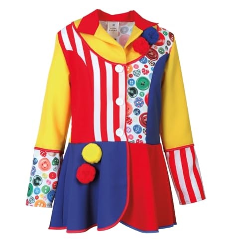 Clownjacke Pompon Clown Kostüm Damen Frack Zirkus Fasching Fasnacht Karneval (42) von FRIES