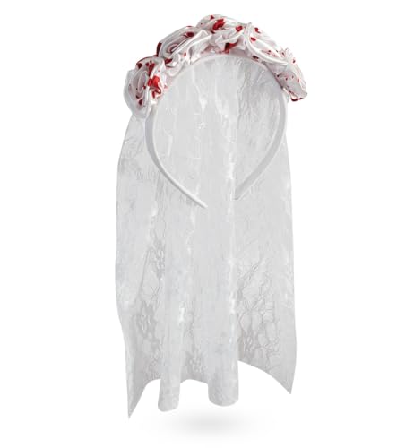 Fries Halloween Haarreif Blutige Braut – Schaurig-schöner Look für Halloween und Día de los Muertos von FRIES