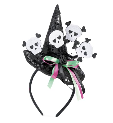 Fries Magischer Hexen-Haarreif in Schwarz – Perfekt für Halloween, Party Events und Cosplay von FRIES