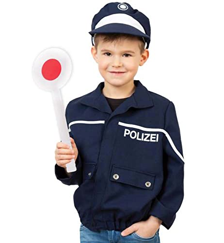 Kinderkostüm Polizei Jacke blau | Kostüm Polizist für Jungen | Fasching Karneval (116) von Fries
