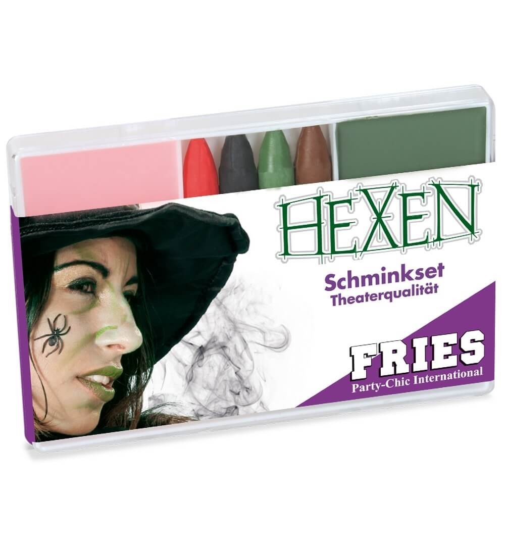 Schminkset Hexe, mit 6 Farben von Fries