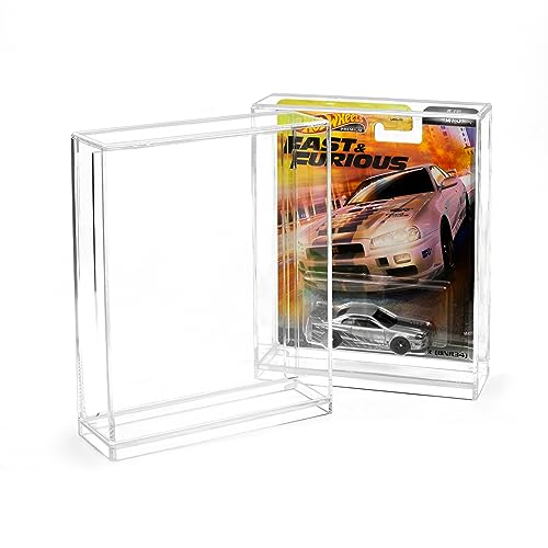 Acryl Vitrine Schaukasten für Hot Wheels Premium – Hochwertige Acryl Display Case für Hot Wheels Modelle – Acrylbox für sicheren Schutz und klare Präsentation (Premium Cars) (1 Stück) von Friki Monkey