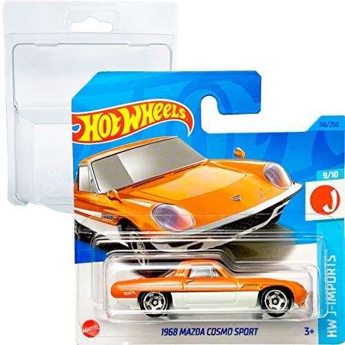 Friki Monkey Hot Wheels 1968 Mazda Cosmo Sport HW J-Imports 9/10 (118/250) Short card Mattel 2023 + Blister & Protector pack von Friki Monkey