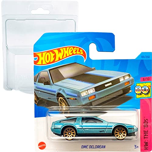 Friki Monkey Hot Wheels DMC Delorean HW: The 80's 8/10 (101/250) Short Card Mattel 2023 + Blister & Card Protector Pack von Friki Monkey