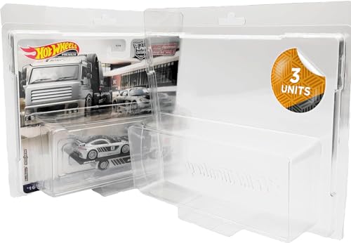 Friki Monkey Protector Kompatible mit Team Transport Miniaturauto Schutzverpackung. Transparenter Blister für Team Transport Modelle im Maßstab 1:64 (3 Stück) (Team Transport) von Friki Monkey