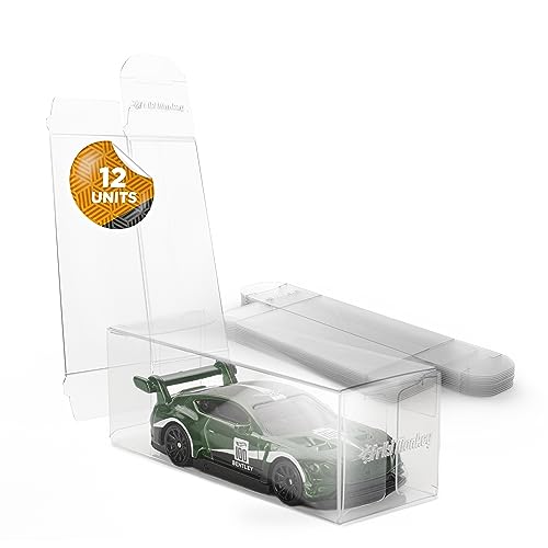 Friki Monkey Schutzfolien für Miniaturautos Diecast und Miniaturauto Loose Schützen und präsentieren Sie Ihre Sammlerautos! Schutz für Diecast-Autos, Skalenautos und Kinderautos (12 Stück) von Friki Monkey