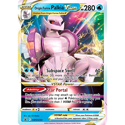 Riesige Pokémon-Promo-Karte, GX, VMAX, EX, Vstar oder V, Jumbo-Karte, XXL-Karte, Pokémon-Werbe-Boxkarte, offizielle Karte, englische Sprache (Palkia VSTAR) von Friki Monkey