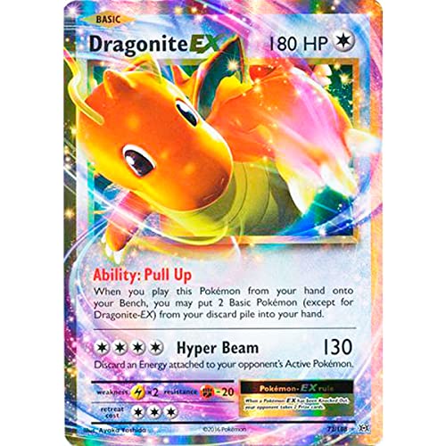 Riesige Pokémon-Promo-Karte, GX-Karte, VMAX, EX, Vstar oder V, Jumbo-Karte, XXL-Karte, Pokémon-Werbebox, offizielle Karte, englische Sprache (Dragonite EX 72/108) von Friki Monkey