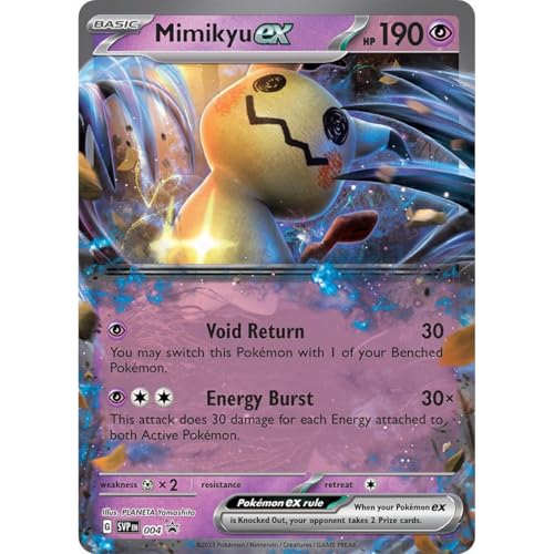 Riesige Pokémon-Promo-Karte, GX-Karte, VMAX, EX, Vstar oder V, Jumbo-Karte, XXL-Karte, Pokémon-Werbebox, offizielle Karte, englische Sprache (Mimikyu EX) von Friki Monkey