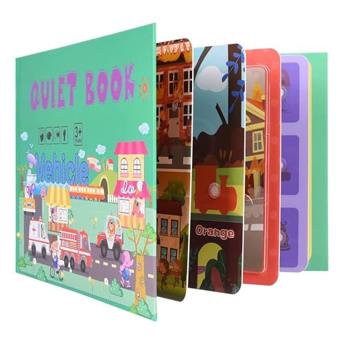 Busy Board 3 Jahre mit Stickers – Wiederverwendbar, lernfördernd & bunt – Fördert Feinmotorik & Kreativität | MONTIBOOK von Frilla