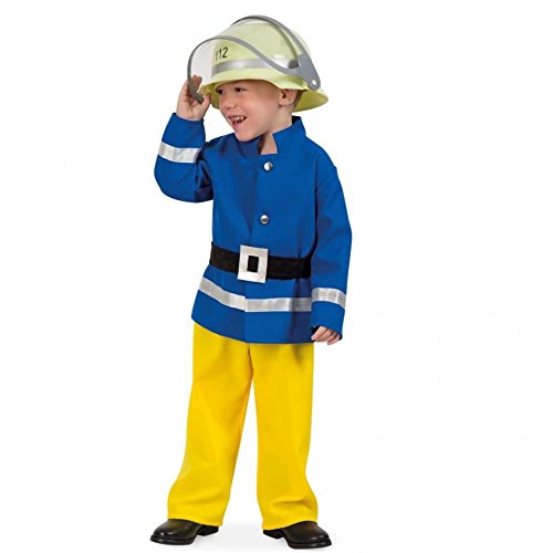 Festartikel Müller 118.319.04 Feuerwehr Kostüm, Blau-Gelb, 104 von Festartikel Müller