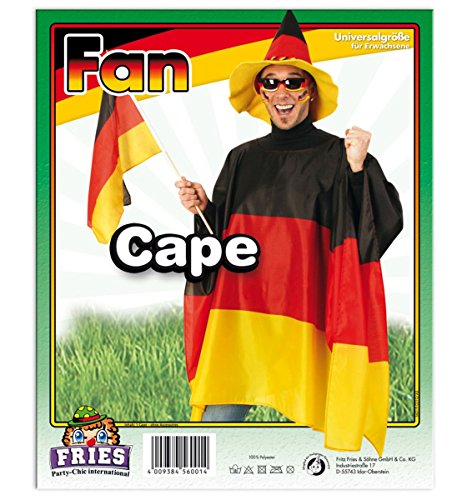 Fan Poncho Deutschland Cape Fußball Fan Europameisterschaft 2016 von Fritz Fries & Söhne GmbH