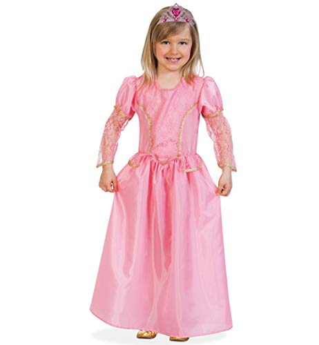 Fries Kostüm Kleid 1-teilig Prinzessin Cora rosa / pink NEU (116) von Unbekannt