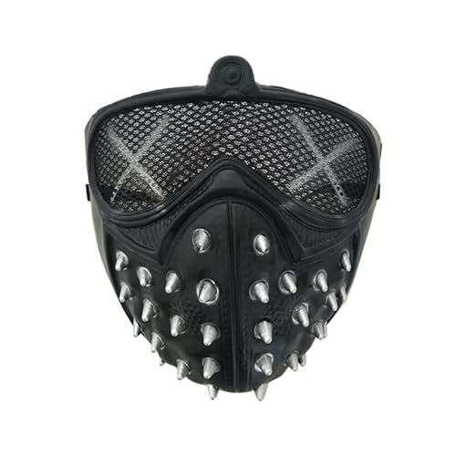 Frmarche Steampunk Maske für Cosplay Watch Dogs 2 Maske Airsoft Wind Cool Punk Nieten Masken Maske von Frmarche