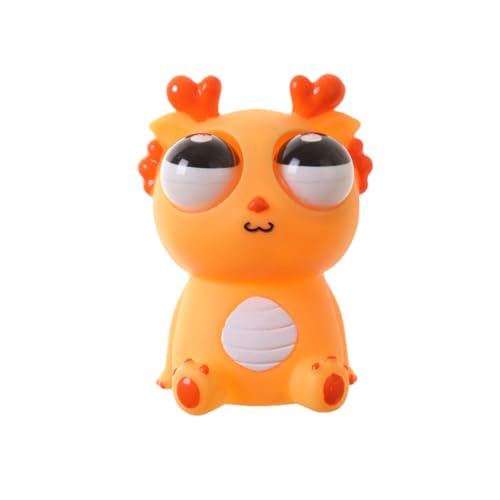 Cartoon Squeeze Soft Prise Toy auf Augenhöhe Spielzeug lustige Augapfel-Stress-Relief-Spielzeug Sensorische Therapie Zappel Spielzeug Neujahr Geschenk für chinesisches Drachenjahr von Frogued