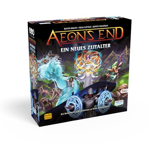 Frosted Games - Aeon's End: EIN neues Zeitalter - Kennerspiel, ab 10 Jahren, 1-4 Spieler, Deckbauspiel, Kooperativ, Fantasy von Frosted Games