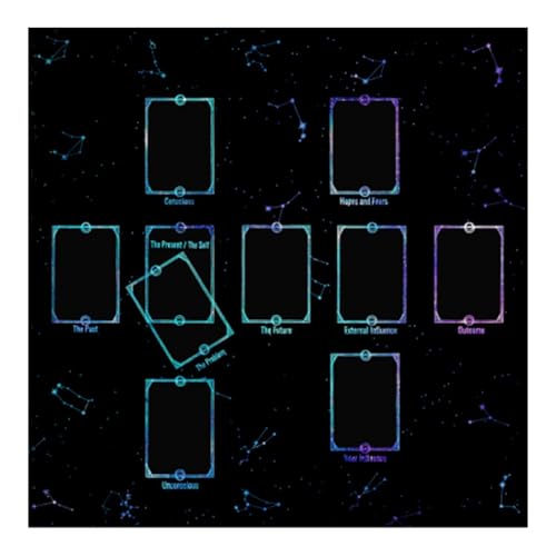 Frotox Tarots Tischdecke Wahrsagetabelle Abdeckungen 3 Größe Option Oracles Brettspiel Matte Square Form Pendel Altars Tischtuch von Frotox