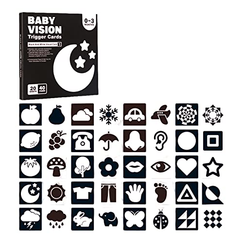 Frotox Schwarz Weiße Visuelle Stimulationskarte Für Babys Visuelle Stimulationskarte Schwarz Weiße Karte Für Neugeborene Kontrastreiche Karteikarte Für Babys Frotox Schwarz Weiße Visuelle Stimulationskarte Für Babys Visuelle Stimulationskarte Schwarz Weiße Karte Für Neugeborene Kontrastreiche Karteikarte Für Babys von Frotox
