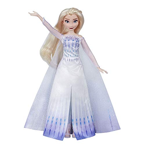 Disney Die Eiskönigin 2 – Puppe Disney Prinzessin ELSA singend (Französisch) im Outfit von Königin – 26 cm von Hasbro Gaming