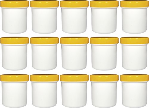15 Salbendosen hoch, 12ml Inhalt mit gelben Deckeln 15 Salbendosen hoch, 12ml Inhalt mit gelben Deckeln von Frühes Forschen