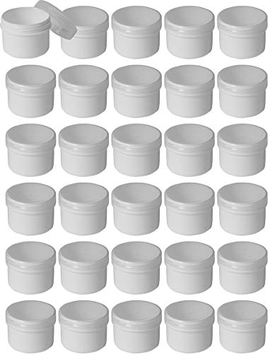 Frühes Forschen 30 Salbendosen flach, 35ml Inhalt, weiß mit transparenten Deckeln Frühes Forschen 30 Salbendosen flach, 35ml Inhalt, weiß mit transparenten Deckeln von Frühes Forschen