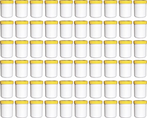 Frühes Forschen 60 Salbendosen hoch, 35ml Inhalt, weiß mit gelbem Deckel Frühes Forschen 60 Salbendosen hoch, 35ml Inhalt, weiß mit gelbem Deckel von Frühes Forschen