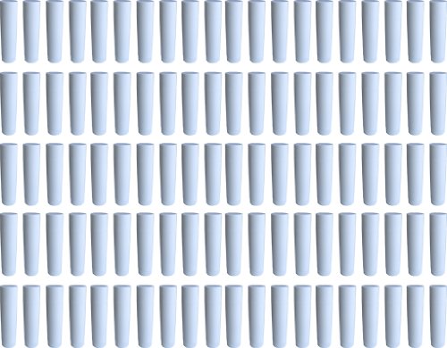 Frühes Forschen 100 Lippenstift-Hülsen weiß, leer, zum Selbstbefüllen - Made IN Germany von Frühes Forschen