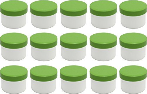 Frühes Forschen 15 Salbendosen flach, 35ml Inhalt, weiß mit grünen Deckeln Frühes Forschen 15 Salbendosen flach, 35ml Inhalt, weiß mit grünen Deckeln von Frühes Forschen