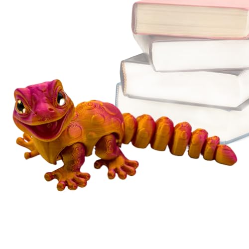 3D Printed Gecko Figurine, Flexible Lizard Fidget Toy, Articulated Reptile Model Decoration, Desk Shelf Bedroom Dorm Living Room Gift for Kids Boys Girls Adults Home, 14x5.8x5.8cm 3D Printed Gecko Figurine, Flexible Lizard Fidget Toy, Articulated Reptile Model Decoration, Desk Shelf Bedroom Dorm Living Room Gift for Kids Boys Girls Adults Home, 14x5.8x5.8cm von Fruusv