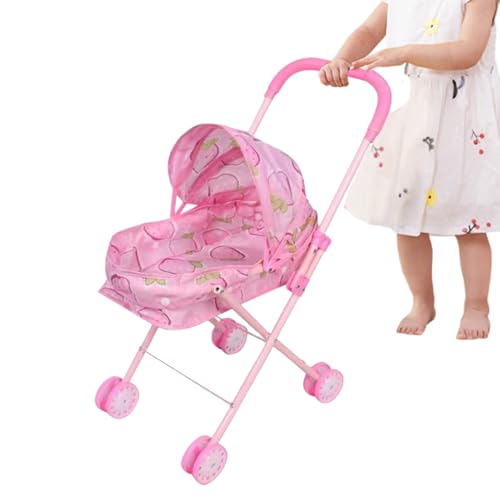 Babypuppenwagen - tun Sie vor, Spieler für Kinder zu Spielen, Faltbare Kutschenpecting -Kinderwagen mit Baldachin, leichtes Spielzeug für und Mädchen, Heimreiseschule im Freien, 9,5x17x21,7 Zol Babypuppenwagen - tun Sie vor, Spieler für Kinder zu Spielen, Faltbare Kutschenpecting -Kinderwagen mit Baldachin, leichtes Spielzeug für und Mädchen, Heimreiseschule im Freien, 9,5x17x21,7 Zol von Fruusv