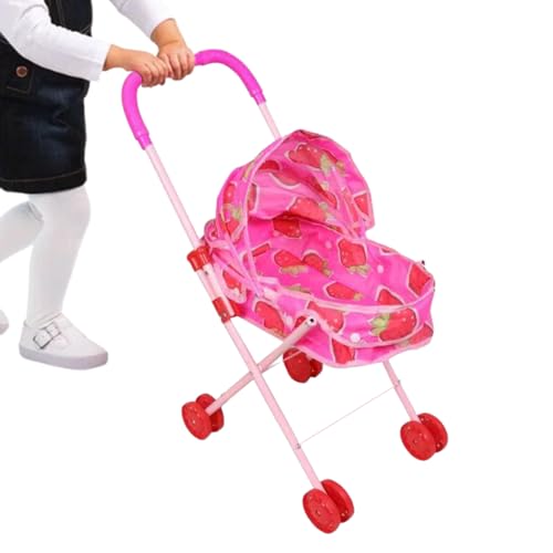 Babypuppenwagen - tun Sie vor, Spieler für Kinder zu Spielen, Faltbare Kutschenpecting -Kinderwagen mit Baldachin, leichtes Spielzeug für und Mädchen, Heimreiseschule im Freien, 9,5x17x21,7 Zol Babypuppenwagen - tun Sie vor, Spieler für Kinder zu Spielen, Faltbare Kutschenpecting -Kinderwagen mit Baldachin, leichtes Spielzeug für und Mädchen, Heimreiseschule im Freien, 9,5x17x21,7 Zol von Fruusv