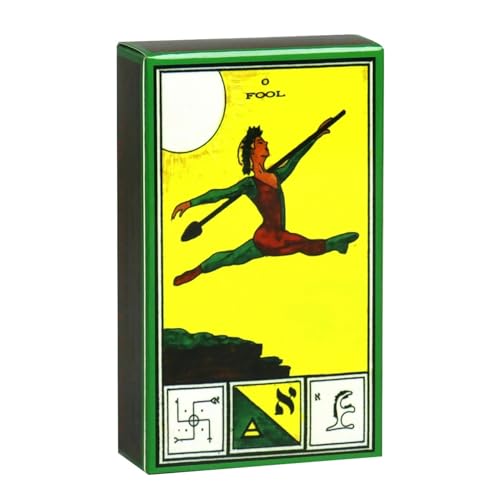 Ceremonial Magic Tarot Deck, 78 Piece English Edition, Pocket Sized Wiccan Divination Cards, Mystical Fortune Telling Game for Spiritual Readings and Party Entertainment von Fruusv