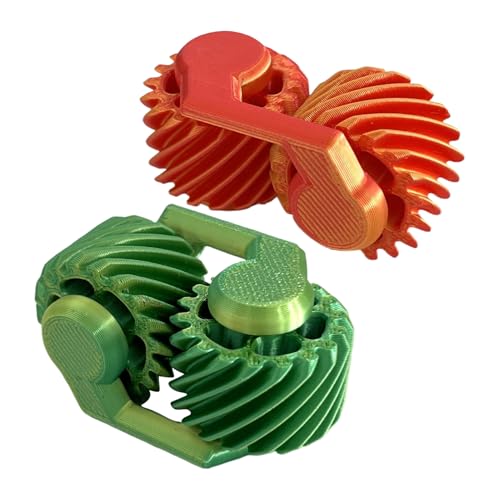 Fidget Toys - 5.7x3x3cm, 2 -teiliges Spinner -Ausrüstungs -Set, 3D -gedruckte sensorische Würfelspiele für, Studenten, Studien, Arbeit, Reisen, Geburtstag, Party, Klassenzimmer, Spannungsent von Fruusv