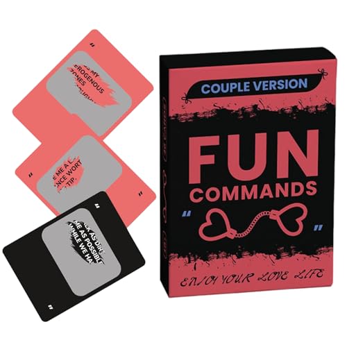 Fragen für Paare - 46 Teile tragbare Kartenspieldeck für romantische Verbindung, lustige Gespräche mit Partner, Date Night Entertainment, Reise- oder Familiennächte, 3.54x2.6x0,71 Zoll von Fruusv