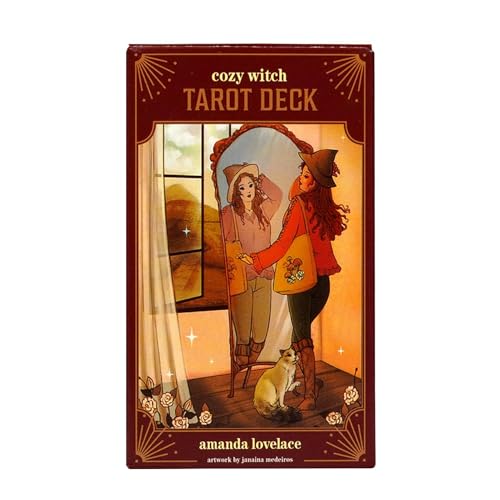 Fruusv 78 Karten Tarot, Schicksals-Wahrsagungskarten, Tarot-Party-Spiel, Interaktives Tarot-Deck, Orakelkarten Unterhaltung, Interaktive Orakelkarten, Englische Tarotkarten für Freunde von Fruusv