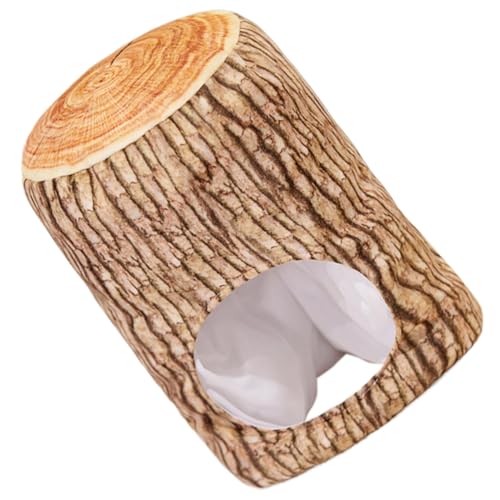 Fruusv Cute Plush Hat, Stump-Shaped Headwear, Cartoon Cosplay Hat, Soft Costume Accessory, Party Photo Prop For Halloween, Carnival, Easter, (Brown, Size), 14.96x11.81 Inches von Fruusv