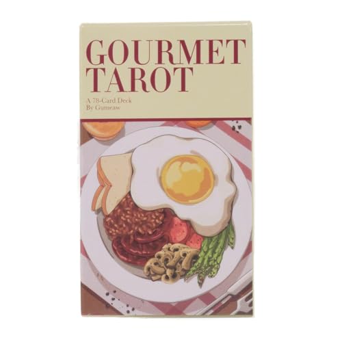 Fruusv Gourmet Tarot Deck, 78 Karten Tarot-Set, Essen Tarotkarten, kulinarisches Wahrsagungsset, Anfänger-Tarot Karten, Wahrsagen-Deck, 78X Lebensmittel-Tarot für Anfänger und Profi Fruusv Gourmet Tarot Deck, 78 Karten Tarot-Set, Essen Tarotkarten, kulinarisches Wahrsagungsset, Anfänger-Tarot Karten, Wahrsagen-Deck, 78X Lebensmittel-Tarot für Anfänger und Profi von Fruusv