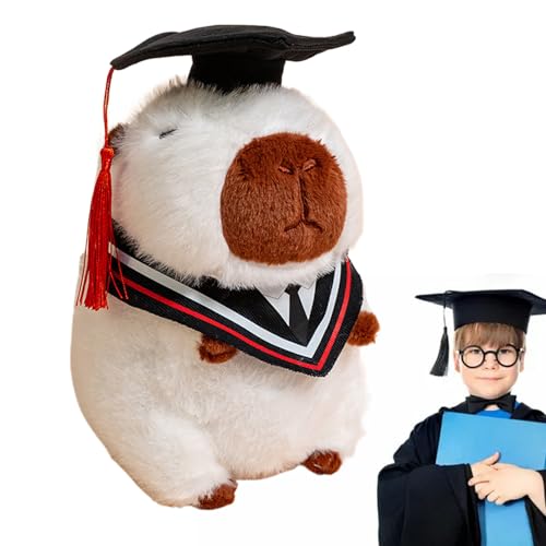 Fruusv Graduation Capybara, Capybaras Keepsake, Stuffed Plush with Graduations Hat, Soft Animal Doll, High School College, Ideal for Party Decoration and Celebration Moments, 25x20x15cm Fruusv Graduation Capybara, Capybaras Keepsake, Stuffed Plush with Graduations Hat, Soft Animal Doll, High School College, Ideal for Party Decoration and Celebration Moments, 25x20x15cm von Fruusv