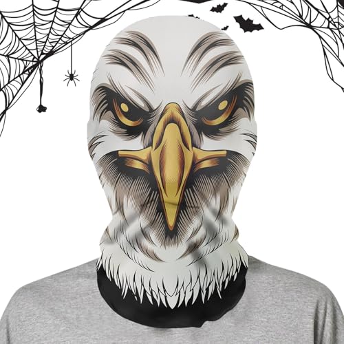 Fruusv Halloween-Horror-Maske, Horror-Maske, lustiger Netz-Kopfschmuck, böser Geist-Maske, Halloween-Erwachsenen-Netz-Kostüm für Urlaubsrequisiten von Fruusv
