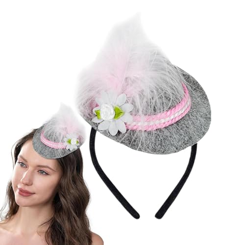 Fruusv Oktoberfest Headbands, Small Hat With Feather, Beer Festival Costume Accessory, Dress-Up Supplies for Kids and Adults, Fun Party Headwear to Celebrations and Events Fruusv Oktoberfest Headbands, Small Hat With Feather, Beer Festival Costume Accessory, Dress-Up Supplies for Kids and Adults, Fun Party Headwear to Celebrations and Events von Fruusv