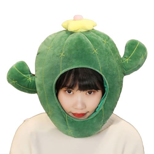Fruusv Plush Cactus Hat Funny Novelty Headgear Men & Women, Soft Costume Cap, Hilarious Cactus-Shaped Headwear For Parties, Performances, Festivals & Cosplay, 35x35x20cm Fruusv Plush Cactus Hat Funny Novelty Headgear Men & Women, Soft Costume Cap, Hilarious Cactus-Shaped Headwear For Parties, Performances, Festivals & Cosplay, 35x35x20cm von Fruusv