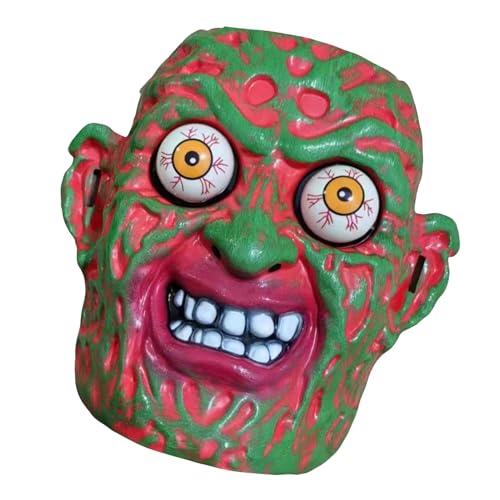 Fruusv Totenkopf-Gesichtsbedeckung – Gruselige Kopfbedeckung, explosive Augen, gruselige Gesichtsabdeckung, Halloween-Kostüm-Zubehör, Augapfel-Maskerade, Verkleiden für Damen und Herren, Cosplay Fruusv Totenkopf-Gesichtsbedeckung – Gruselige Kopfbedeckung, explosive Augen, gruselige Gesichtsabdeckung, Halloween-Kostüm-Zubehör, Augapfel-Maskerade, Verkleiden für Damen und Herren, Cosplay von Fruusv