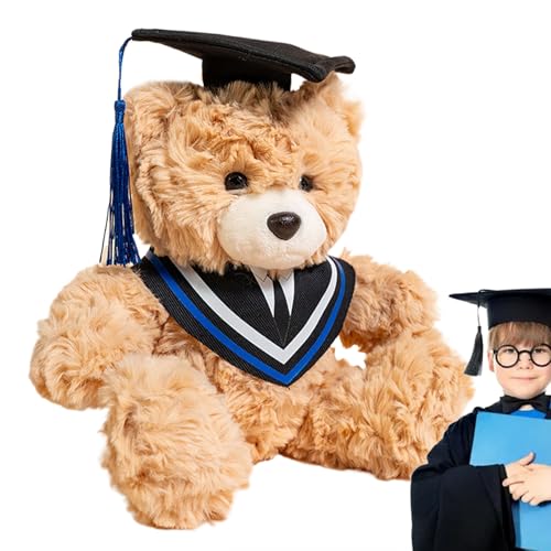 Graduation Bear, Animal Huggable Doll, Stuffed Plush with Graduations Hat, Soft Keepsake Gift High School College Friends, Ideal for Celebration, Class of 2025 Moment, 25x20x15cm Graduation Bear, Animal Huggable Doll, Stuffed Plush with Graduations Hat, Soft Keepsake Gift High School College Friends, Ideal for Celebration, Class of 2025 Moment, 25x20x15cm von Fruusv