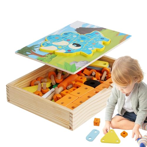 STEM Toy Set for Children Pretend Play Tool Set for Boys Disassembly Toy Blocks for Kids Kids Wooden Tool Set with Puzzles Fun Construction Toys for Kids Learning Tool Set STEM Building STEM Toy Set for Children Pretend Play Tool Set for Boys Disassembly Toy Blocks for Kids Kids Wooden Tool Set with Puzzles Fun Construction Toys for Kids Learning Tool Set STEM Building von Fruusv