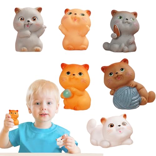 Sensory Toys Adults, 6 Pieces Soft Stress Ball Set, Cute Miniature Fidget Games, Ideal for Teens Youth Friends, Home School Work Bag Use, Offices Desk Daily Relaxation, 25x21x4cm von Fruusv