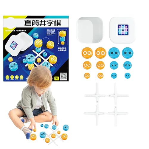 Fruusv Game, Portable Gobble Strategy Board Game Kids, Head-to-Head Brain Teaser, Fun Travel & Educational Toy for Boys & Girls, Activity Strategic, 21x21x4cm von Fruusv