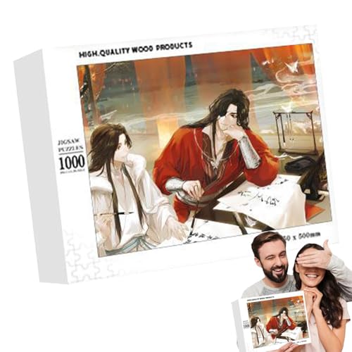 Wooden Jigsaw Puzzles for Adults, Anime Peripheral Puzzles, 1000X Jigsaw Puzzles, Brain Teaser Puzzles, Family Puzzles for Adults, Wooden Puzzles, Anime Art Jigsaw Puzzles von Fruusv